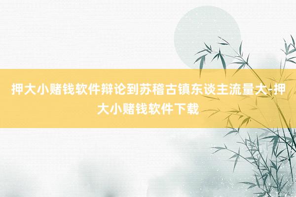 押大小赌钱软件辩论到苏稽古镇东谈主流量大-押大小赌钱软件下载